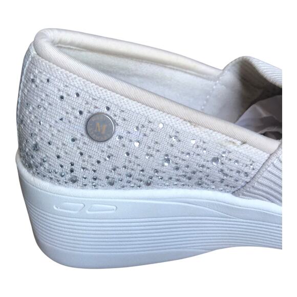 Skechers Martha Stewart Pier Lite Reflection Sparkle Wedge Slip On Shoes Sz 7.5 - Picture 10 of 16